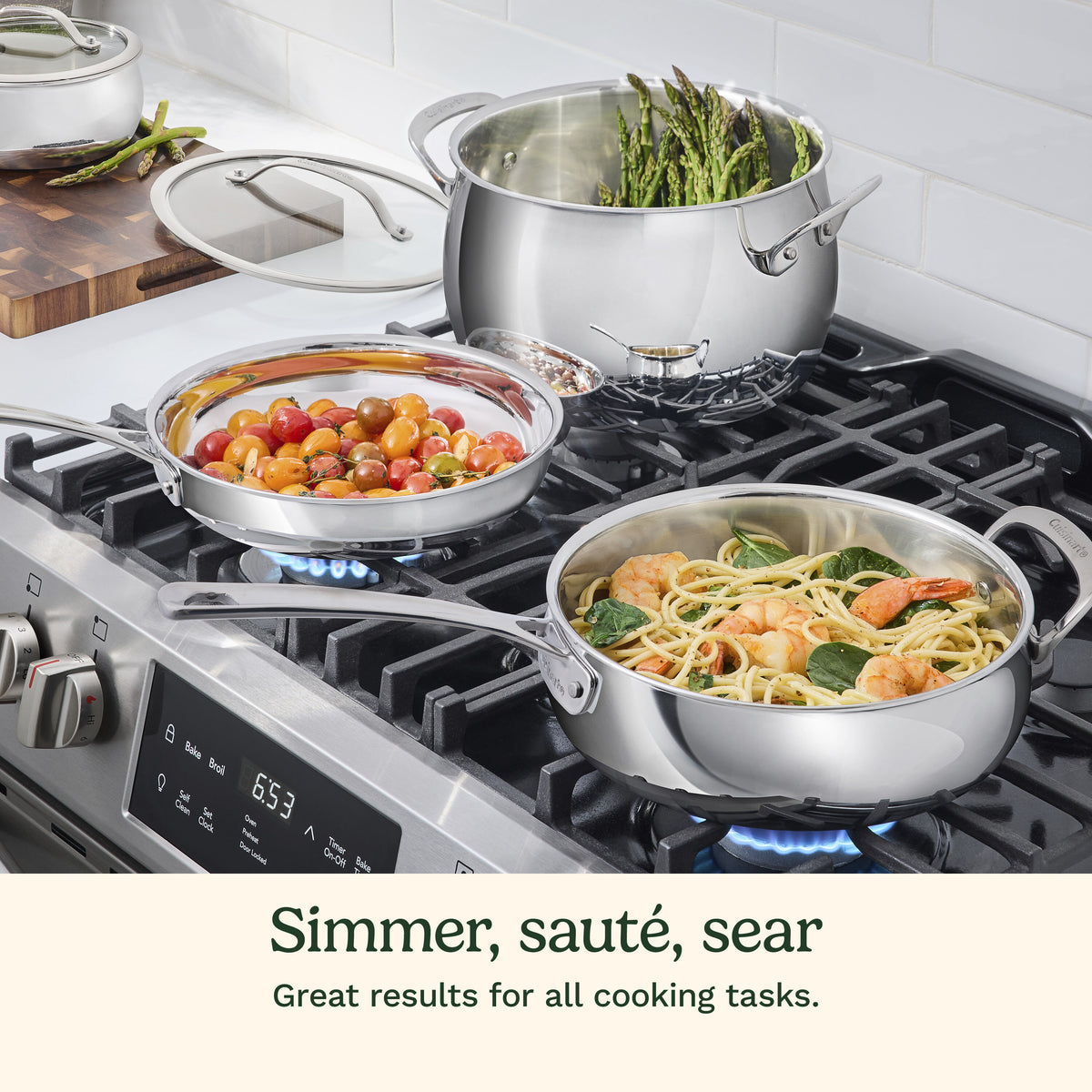 12-Pc PureClad™ Tri-Ply Stainless Cookware Set | Cuisinart Cookware
