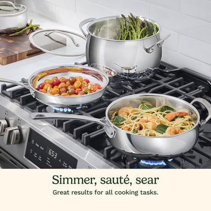 12-Pc PureClad™ Tri-Ply Stainless Cookware Set | Cuisinart Cookware