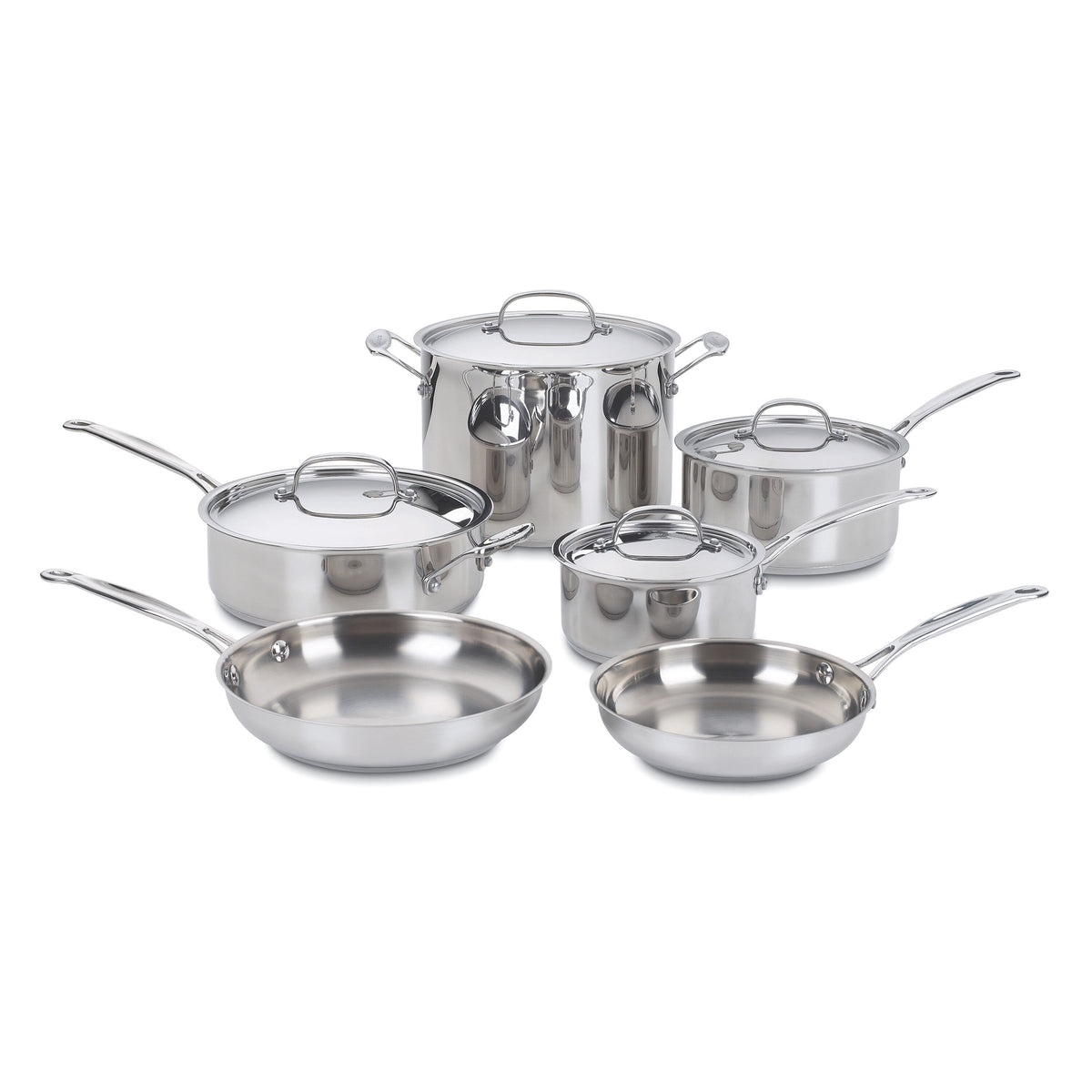 10-Pc Chef's Classic™ Stainless Cookware Set | Cuisinart Cookware