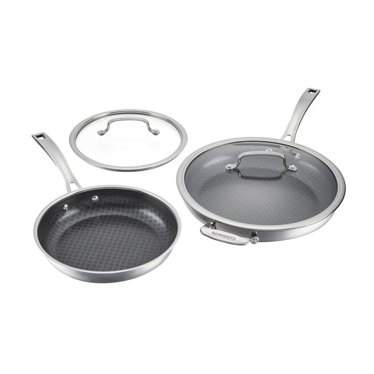 FusionPlus™ 4pc Skillet Set– 10” with Lid & 12” with Lid | Cuisinart Cookware