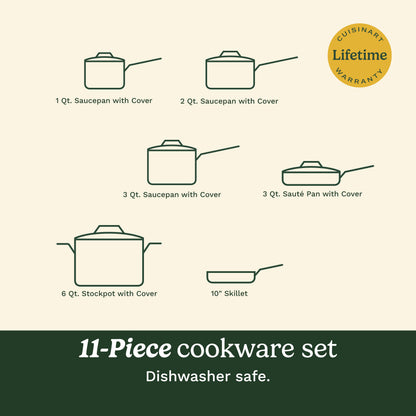 Advantage® 11 Piece Nonstick Cookware Set | Cuisinart Cookware