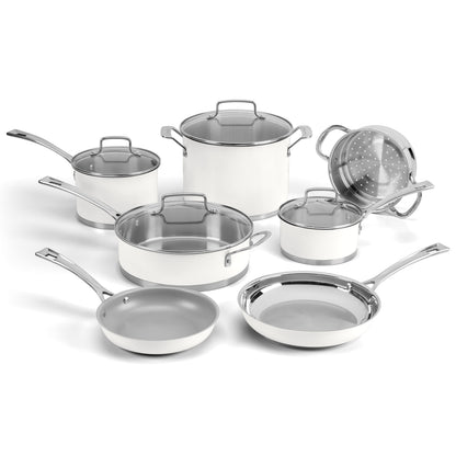 11 Piece Matte White Set | Cuisinart Cookware