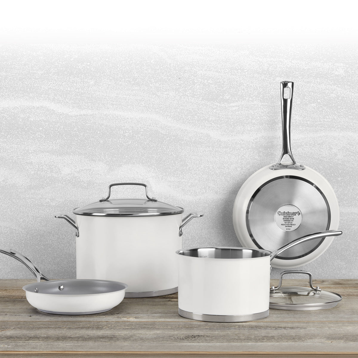 11 Piece Matte White Set | Cuisinart Cookware