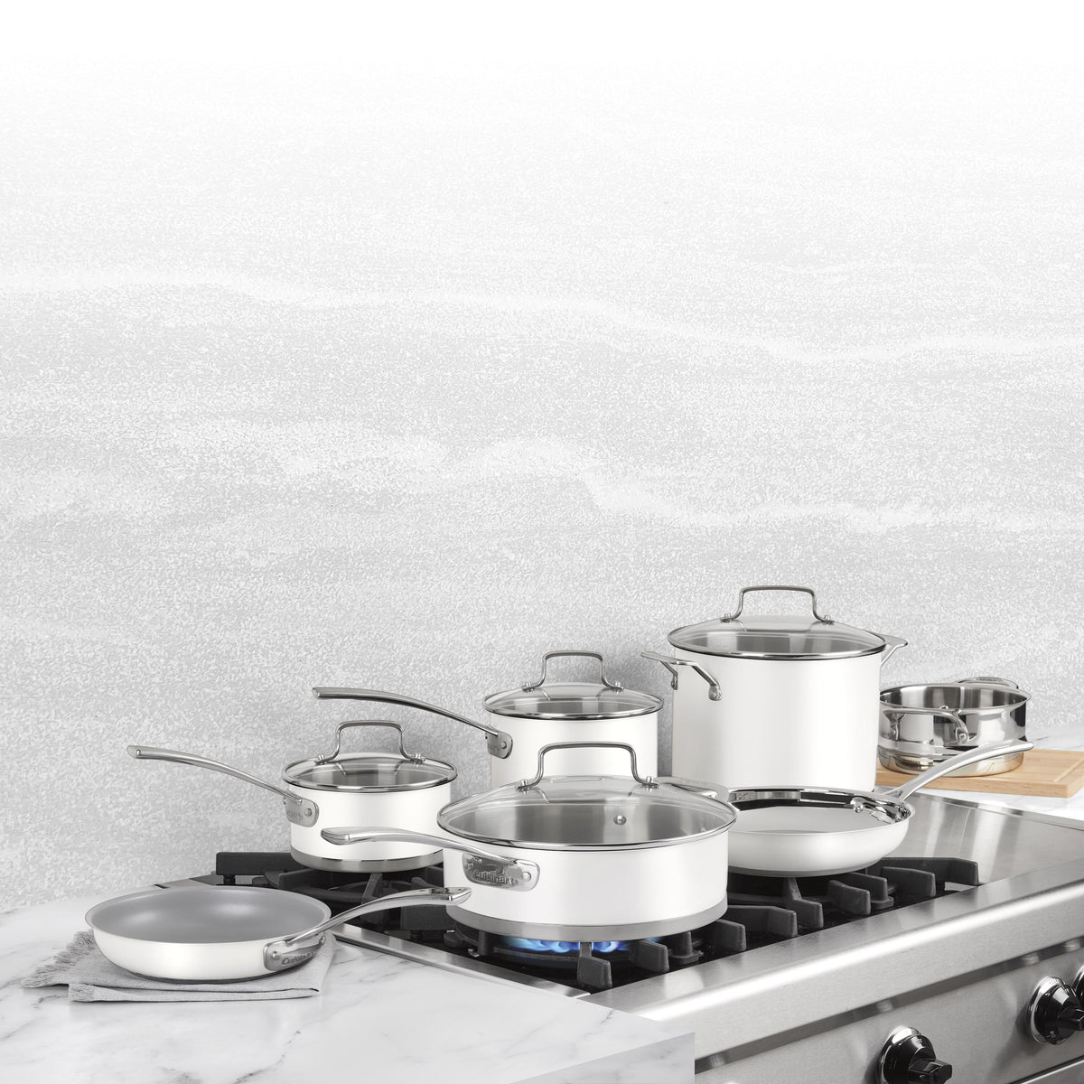 11 Piece Matte White Set | Cuisinart Cookware