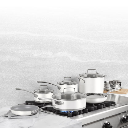 11 Piece Matte White Set | Cuisinart Cookware