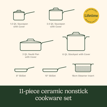 11-Pc Intermix™ Ceramic Nonstick Set | Cuisinart Cookware