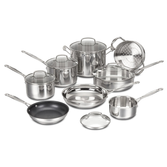 Chef's Classic™ Stainless Cookware 13-Piece Set | Cuisinart Cookware