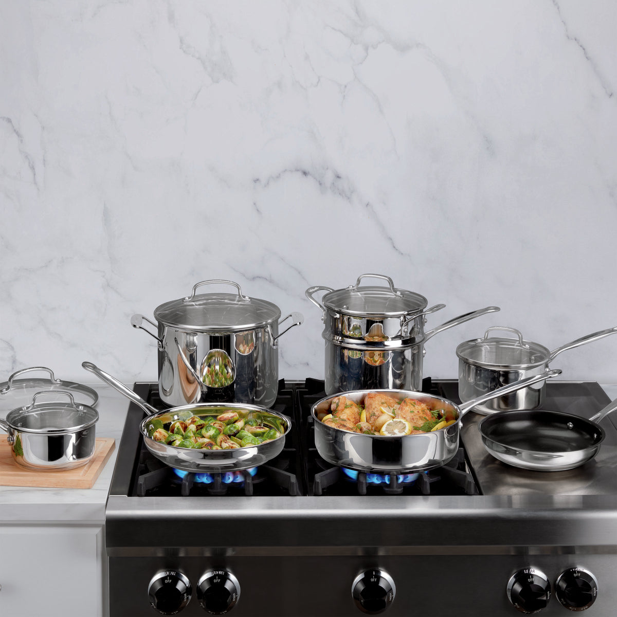 Chef's Classic™ Stainless Cookware 13-Piece Set | Cuisinart Cookware