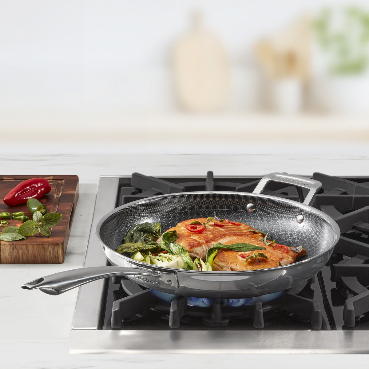 FusionPlus™ Hybrid Stainless Steel 12" Skillet with Helper | Cuisinart Cookware