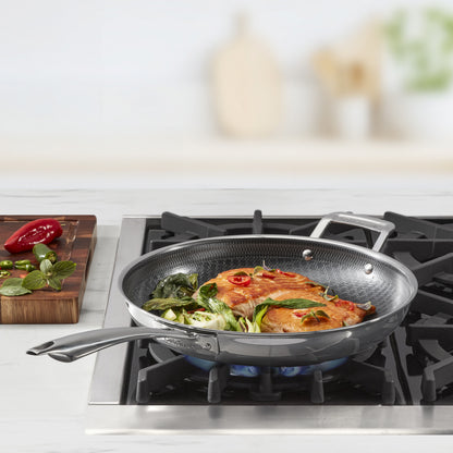 FusionPlus™ Hybrid Stainless Steel 12" Skillet with Helper | Cuisinart Cookware