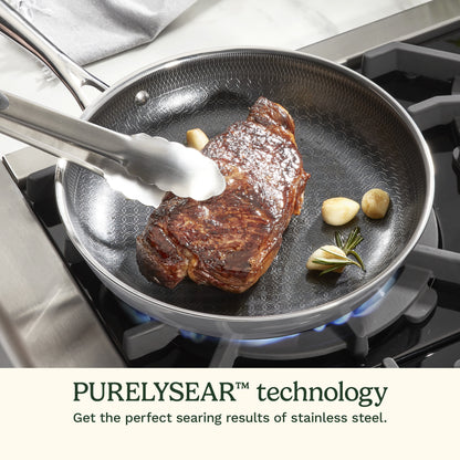 FusionPlus™ Hybrid Stainless Steel 12" Skillet with Helper | Cuisinart Cookware