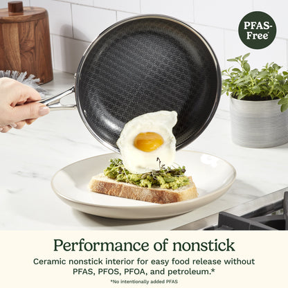 FusionPlus™ Hybrid Stainless Steel 12" Skillet with Helper | Cuisinart Cookware