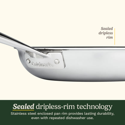 FusionPlus™ Hybrid Stainless Steel 12" Skillet with Helper | Cuisinart Cookware