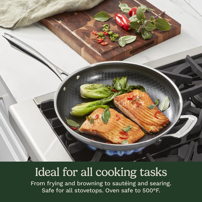 FusionPlus™ Hybrid Stainless Steel 12" Skillet with Helper | Cuisinart Cookware
