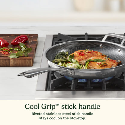 FusionPlus™ Hybrid Stainless Steel 12" Skillet with Helper | Cuisinart Cookware