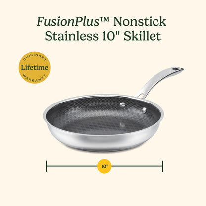 FusionPlus™ Hybrid Stainless Steel 10" Skillet | Cuisinart Cookware