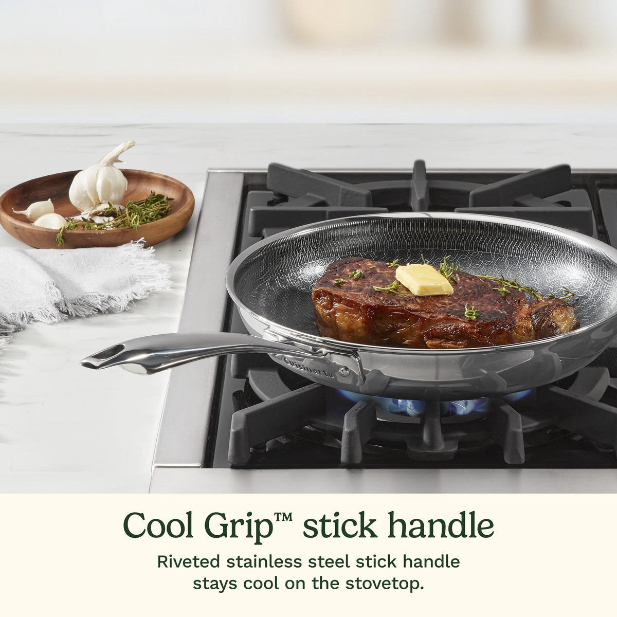 FusionElite+™ Nonstick Tri-Ply Stainless Steel 10" Skillet | Cuisinart Cookware