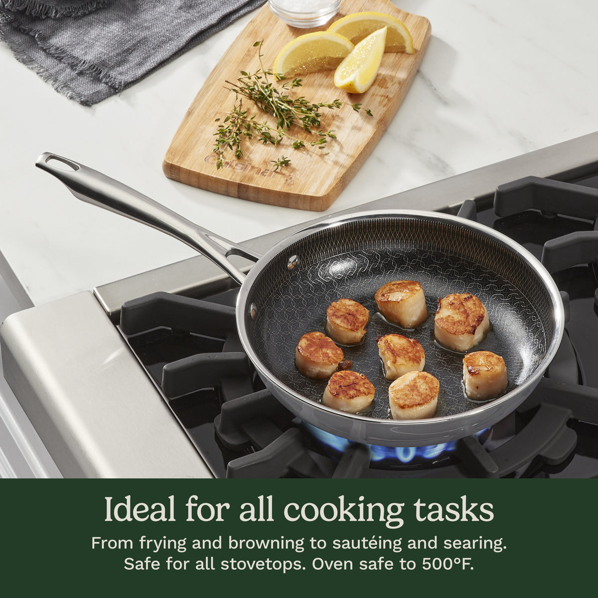 FusionElite+™ Nonstick Tri-Ply Stainless Steel 8" Skillet | Cuisinart Cookware