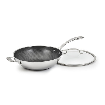 FusionPlus™ Stainless 12" Wok with Cover | $25 Off! | Cuisinart Cookware