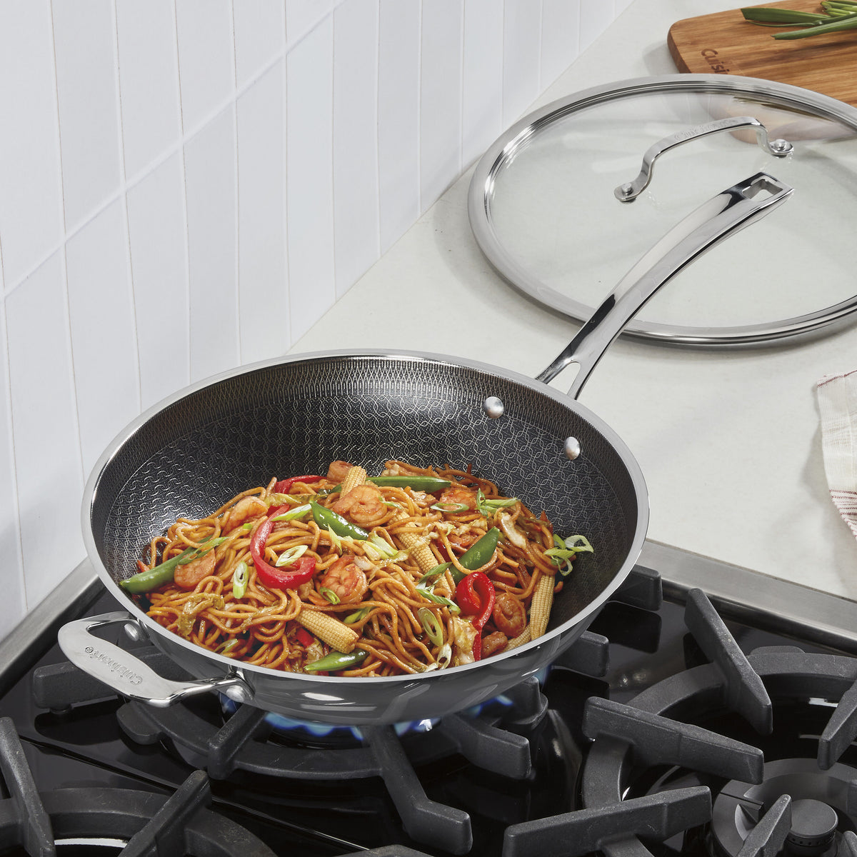FusionPlus™ Stainless 12" Wok with Cover | $25 Off! | Cuisinart Cookware