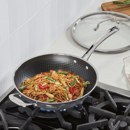 FusionPlus™ Stainless 12" Wok with Cover | $25 Off! | Cuisinart Cookware
