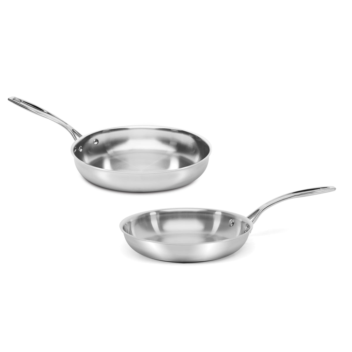 Custom-Clad 5-Ply 9" & 11" Fry Pan Set | Cuisinart Cookware