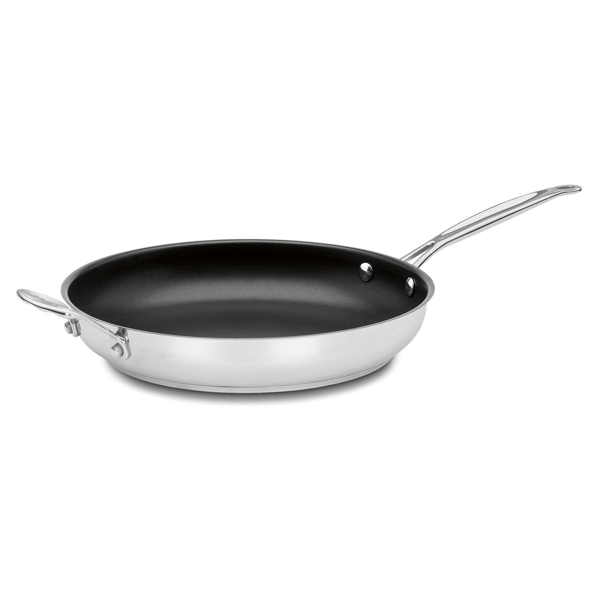 Chef's Classic™ Stainless 12" Skillet with Helper Handle | Cuisinart Cookware