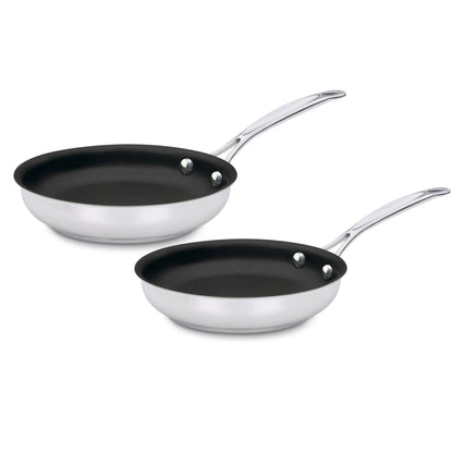 Chef's Classic™ Stainless Set of 2 Non-Stick Skillets (9" Skillet & 11" Skillet) | Cuisinart Cookware