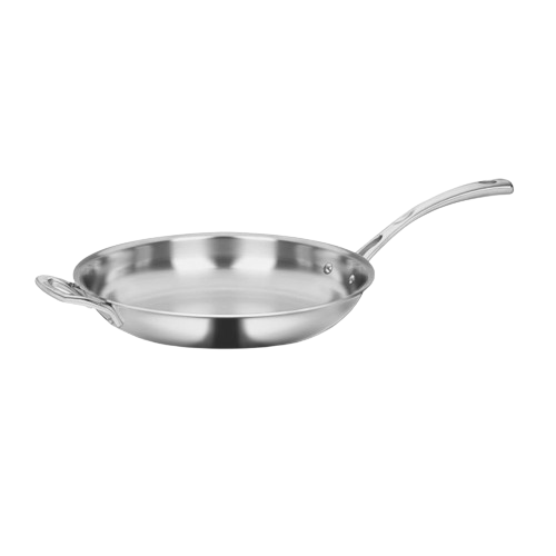 French Classic Tri-Ply Stainless Cookware 12" Frying Pan with Helper Handle | Cuisinart Cookware