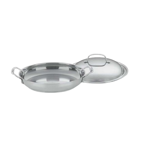 Chef's Classic™ Stainless 12" Everyday Pan with Medium Dome Cover | Cuisinart Cookware