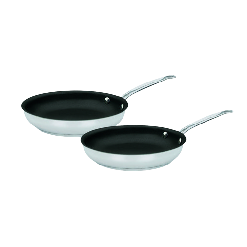 Chef's Classic™ Stainless Set of 2 Non-Stick Skillets (9" Skillet & 11" Skillet) | Cuisinart Cookware
