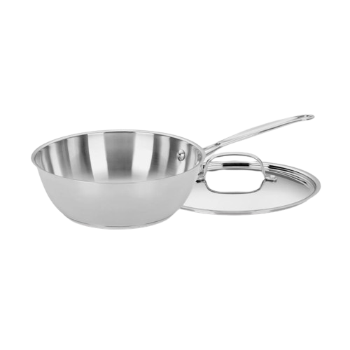 Chef's Classic™ Stainless 3 Quart Chef's Pan with Cover | Cuisinart Cookware