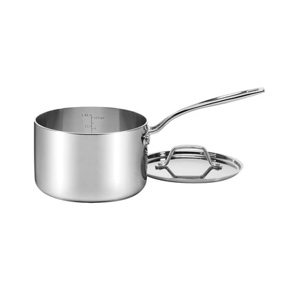 Custom-Clad 5-Ply 3 Qt. Saucepan with Cover | Cuisinart Cookware