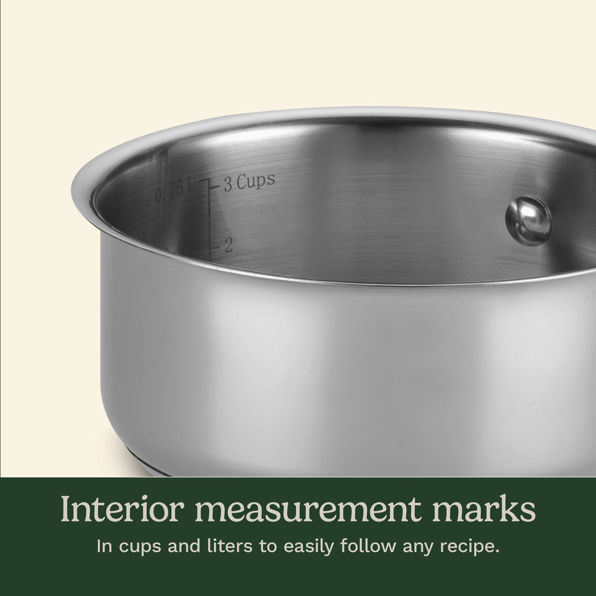 Chef's Classic™ Stainless 1 Qt. Saucepan with Cover | Cuisinart Cookware