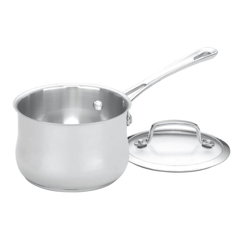 Contour® Stainless 1 Qt. Saucepan with Cover | Cuisinart Cookware