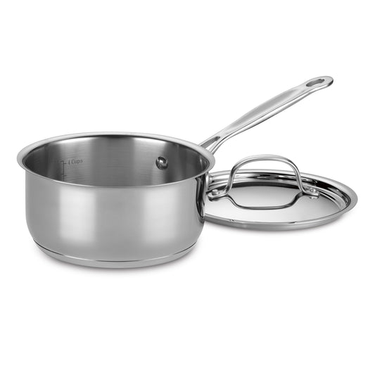 Chef's Classic™ Stainless 1.5 Quart Saucepan with Cover | Cuisinart Cookware