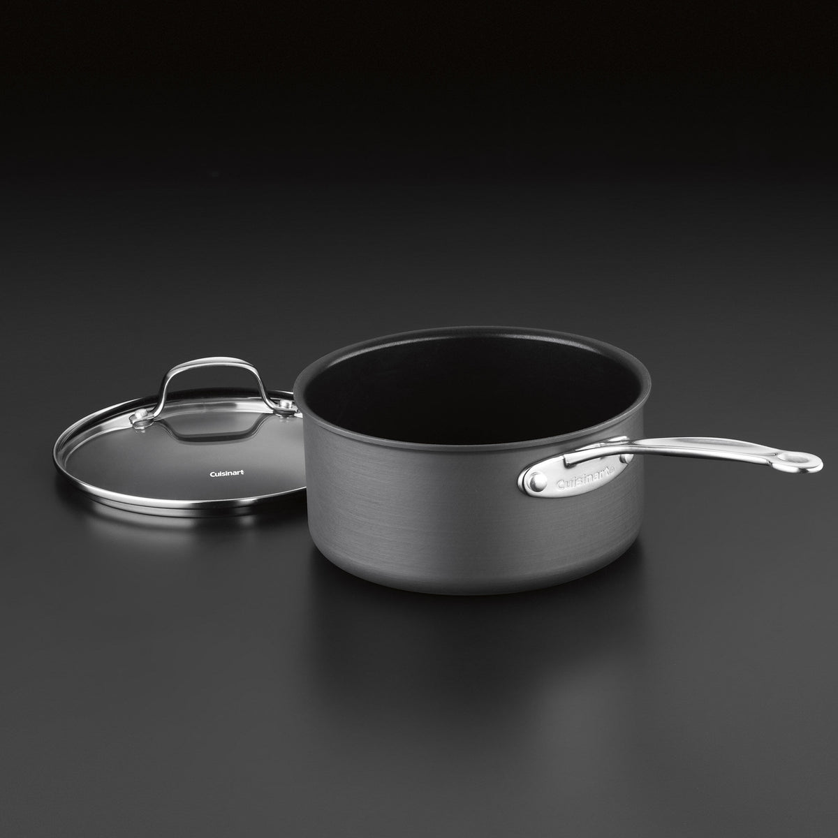 Chef's Classic™ Non-Stick Hard Anodized 2 Quart Saucepan | Cuisinart Cookware