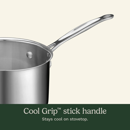 3 Qt. Stainless Steel Saucepan with Cover | Cuisinart Cookware