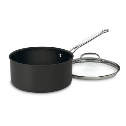 Chef's Classic™ Non-Stick Hard Anodized 4 Quart Saucepan | Cuisinart Cookware