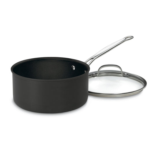 Chef's Classic™ Non-Stick Hard Anodized 4 Quart Saucepan | Cuisinart Cookware