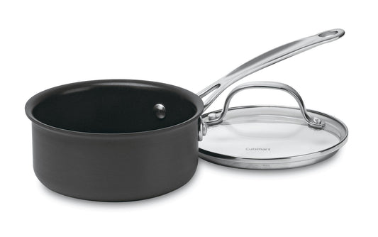Chef's Classic™ Nonstick Hard Anodized 1 Quart Saucepan with Cover | Cuisinart Cookware