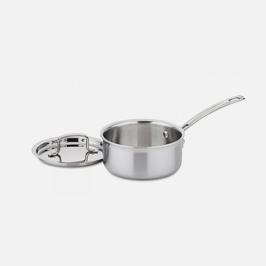 Multiclad Pro™ Tri-Ply Stainless 1.5 Qt. Saucepan with Cover | Cuisinart Cookware