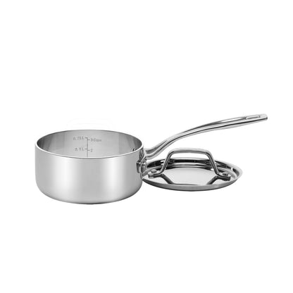 Custom-Clad 5-Ply 1 Qt. Saucepan with Cover | Cuisinart Cookware
