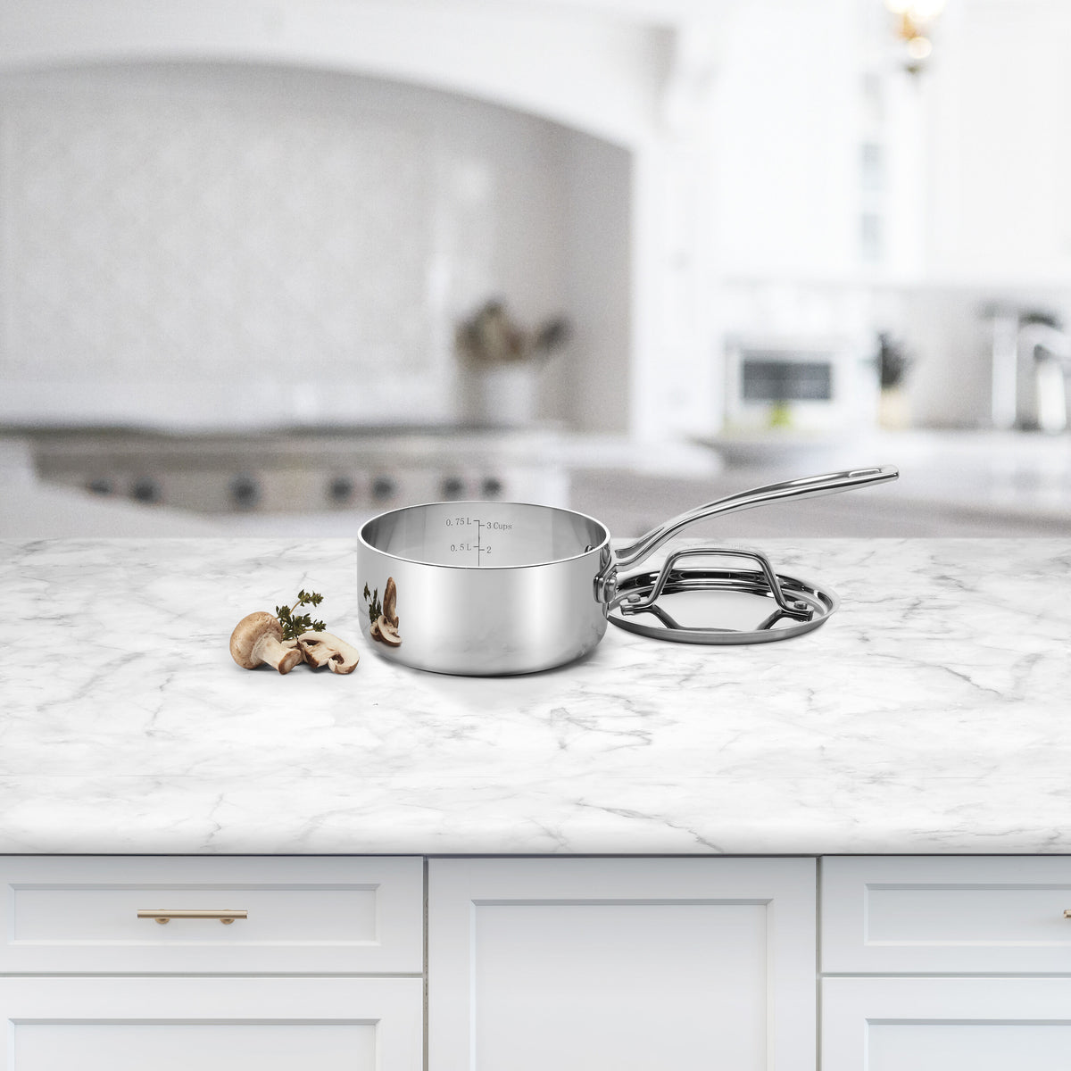 Custom-Clad 5-Ply 1 Qt. Saucepan with Cover | Cuisinart Cookware