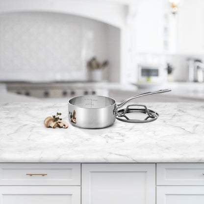 Custom-Clad 5-Ply 1 Qt. Saucepan with Cover | Cuisinart Cookware