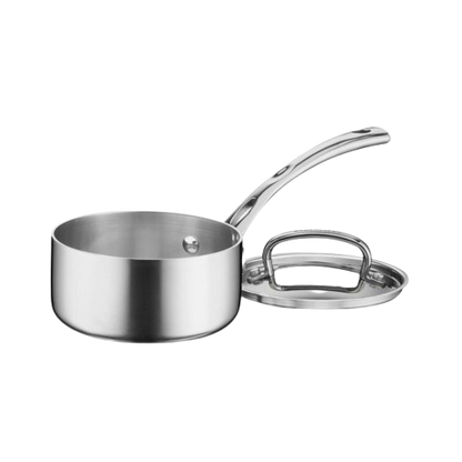 French Classic Tri-Ply Stainless 1 Qt. Saucepan with Cover | Cuisinart Cookware