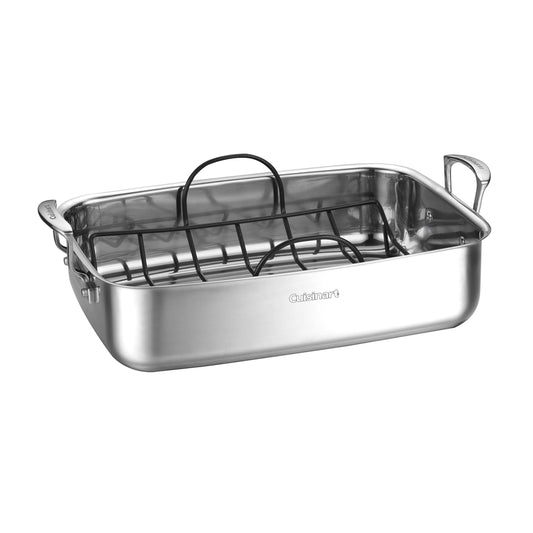 15" Stainless Steel Roaster with Non-Stick Rack | Cuisinart Cookware