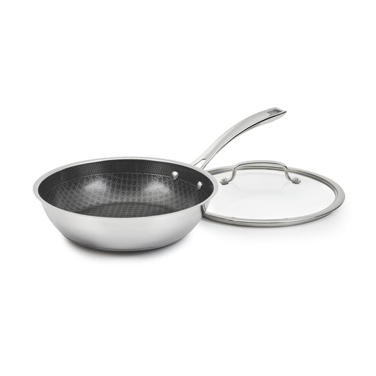 FusionPlus™ Hybrid Stainless Steel 10.25″ Deep Fry with Lid | Cuisinart Cookware