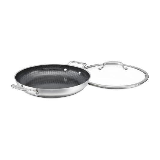 FusionPlus™ Hybrid Stainless Steel 12" Everyday Pan with Lid | Cuisinart Cookware