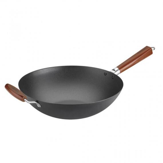 14" Pre-Seasoned Wok with Helper Handle | Cuisinart Cookware